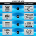 Design selection guide showing all available 2 Sleeve retirement gift box designs. Includes both generic and golf-themed retirement options with personalized names and messages.