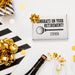 Personalized retirement gift box displayed with celebratory decorations and champagne. Designed to make retirement gifts feel even more special.