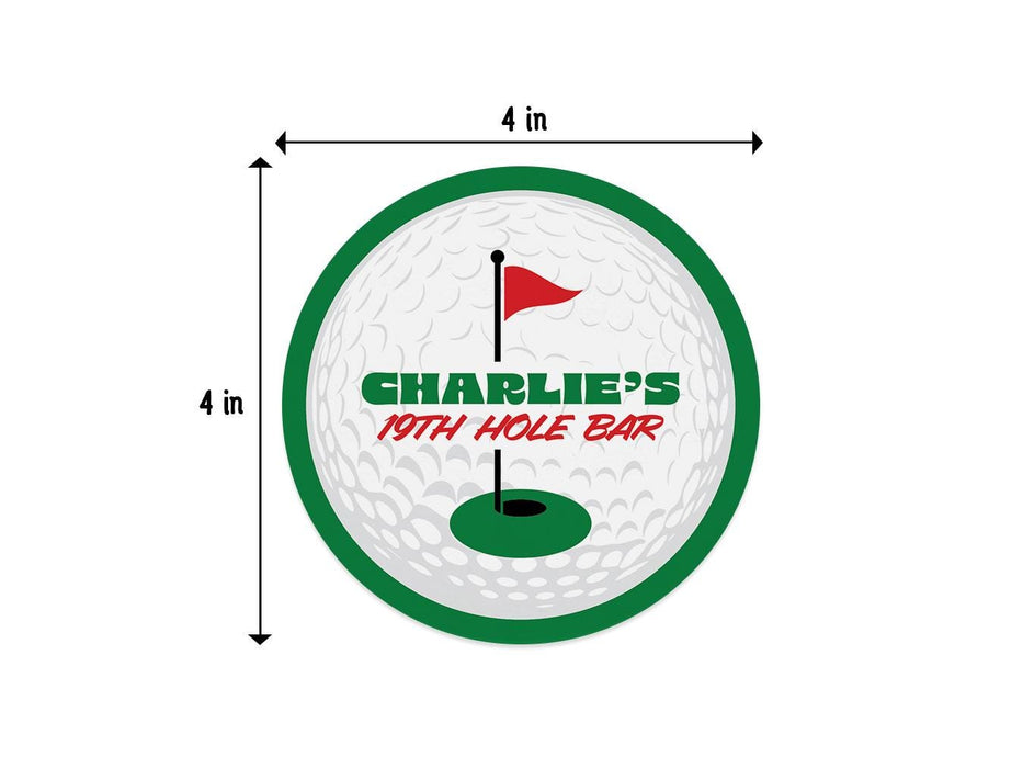 Single coaster with size measurements. 4 inch width and 4 inch height.