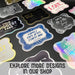 Promotional graphic displaying additional personalized foil wedding gift tag designs available in the shop. Multiple styles and foil finishes are shown together for inspiration and gifting ideas.