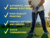 • Authentic, Name Brand Golf Balls
• High Quality Printing
• Perfect Gift For Any Golfer
• Quick Turnaround
A photo of a man golfing on a golf course is shown in the background.