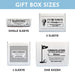 Gift Box Sizes
