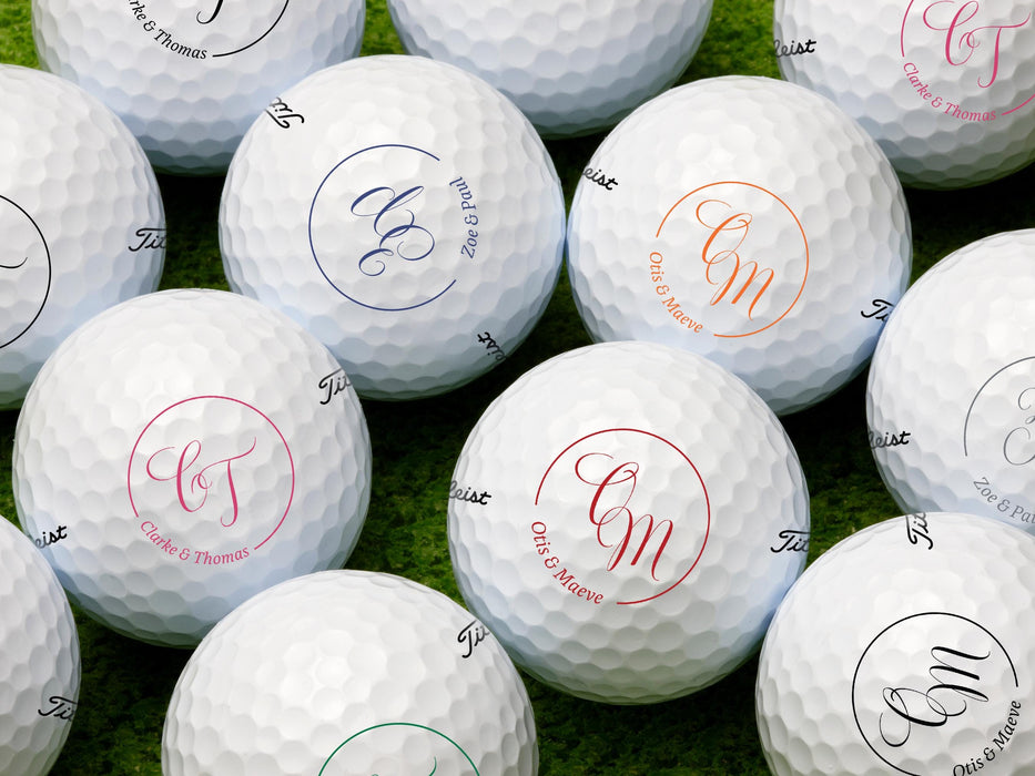 Initials & Names Golf Balls — All Custom Gifts