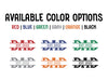 Available Color Options: Red, Blue, Green, Gray, Orange, Black 