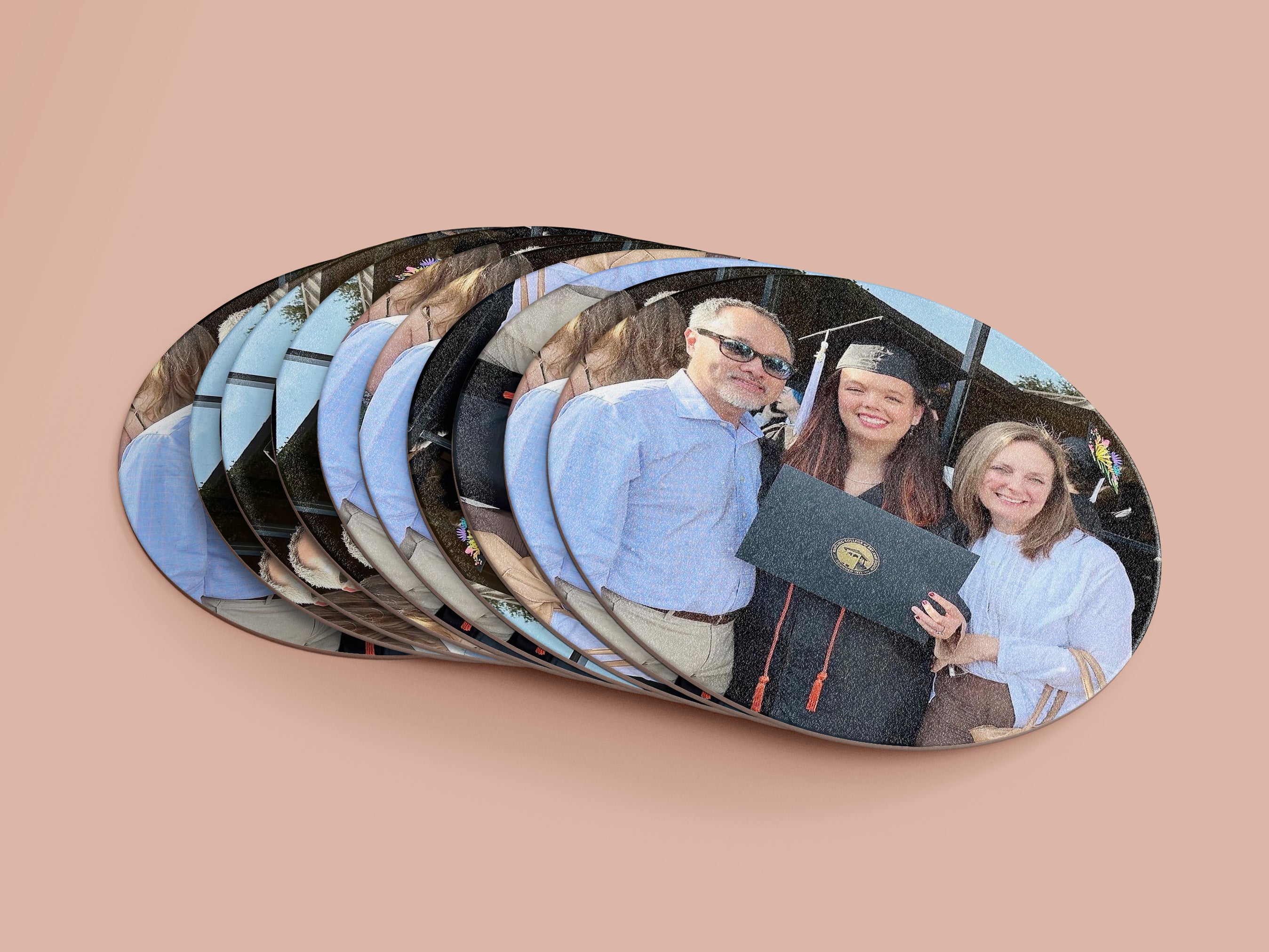 Custom Photo Coasters - Heavyweight Round Coasters — All Custom Gifts