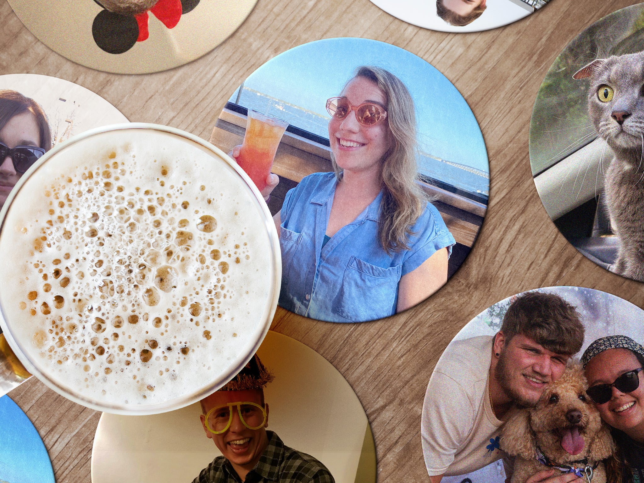Custom Drink Coasters | Home Bar Coaster | Birthday & Wedding Coasters ...