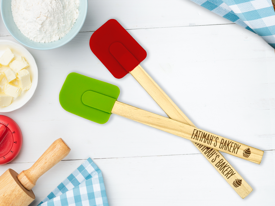 Personalized Laser Engraved Silicone Spatula