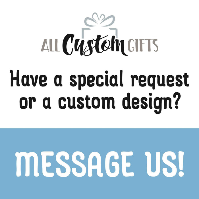 The image is a sign that encourages customers to make special requests or custom designs for their gifts.