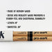 a pair of wooden sticks, presumably made of Hickory wood, with the brand name "pro-mark" printed on them.