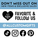 Don’t miss out on new items and exclusive sales! Favorite and follow us @allcustomgifts on TikTok, Instagram, Facebook , and Pinterest.