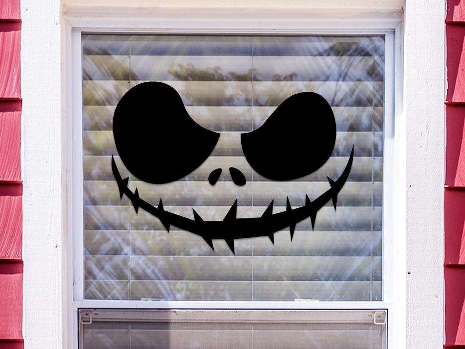 Skeleton Face Window Sticker Kit | Vinyl Decal