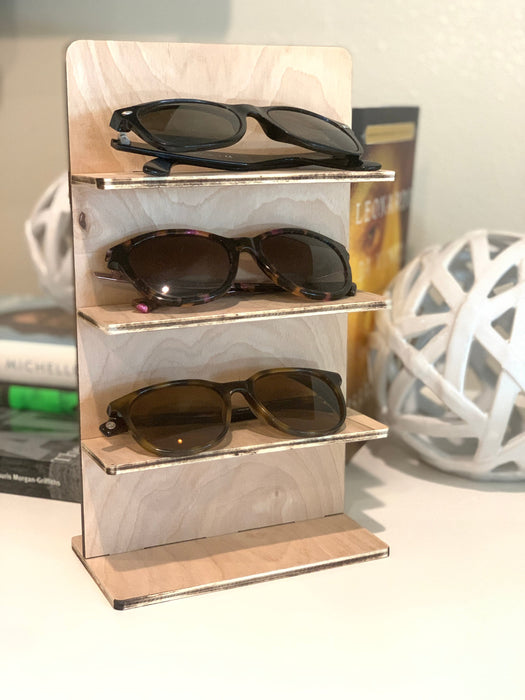 goggles stand Birch Wood Sunglasses Stand, Glasses Organizer, Eyeglass Storage — All Custom Gifts