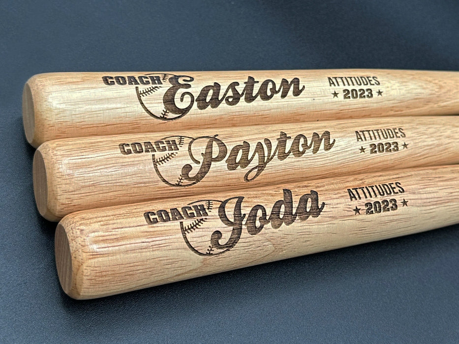 Custom Roster Bat Custom Coach Award Mini Bat | Baseball Coach Gift | End of Season — All ...