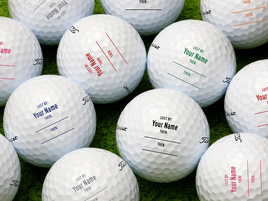Lost By Fill-In-Name Golf Balls