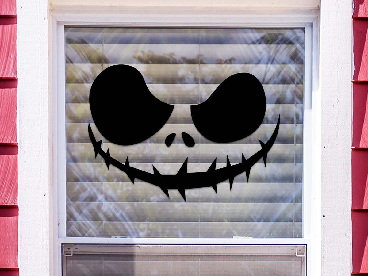 Skeleton Face Window Sticker Kit | Vinyl Decal — All Custom Gifts