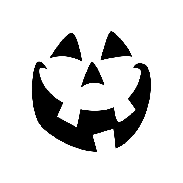 Smiley Pumpkin Face Window Sticker Kit | Vinyl Decal