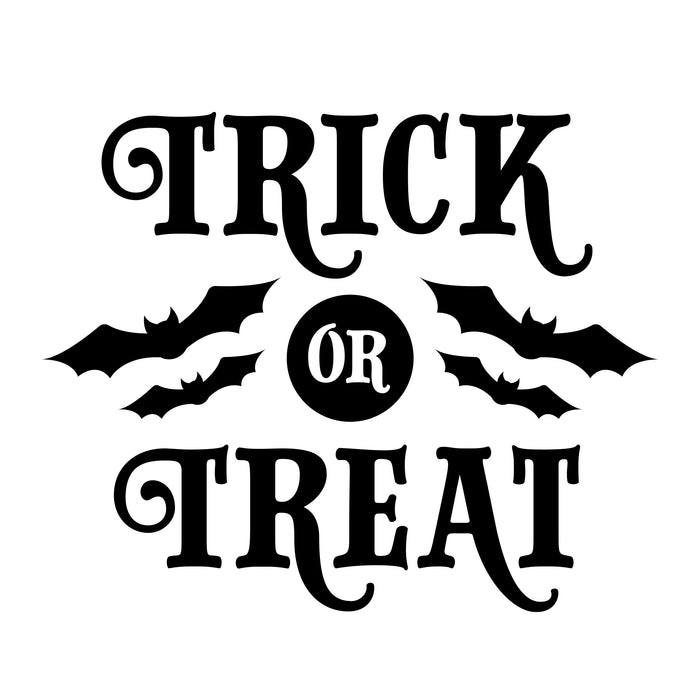 Trick or Treat with Bats | Window Vinyl Decal