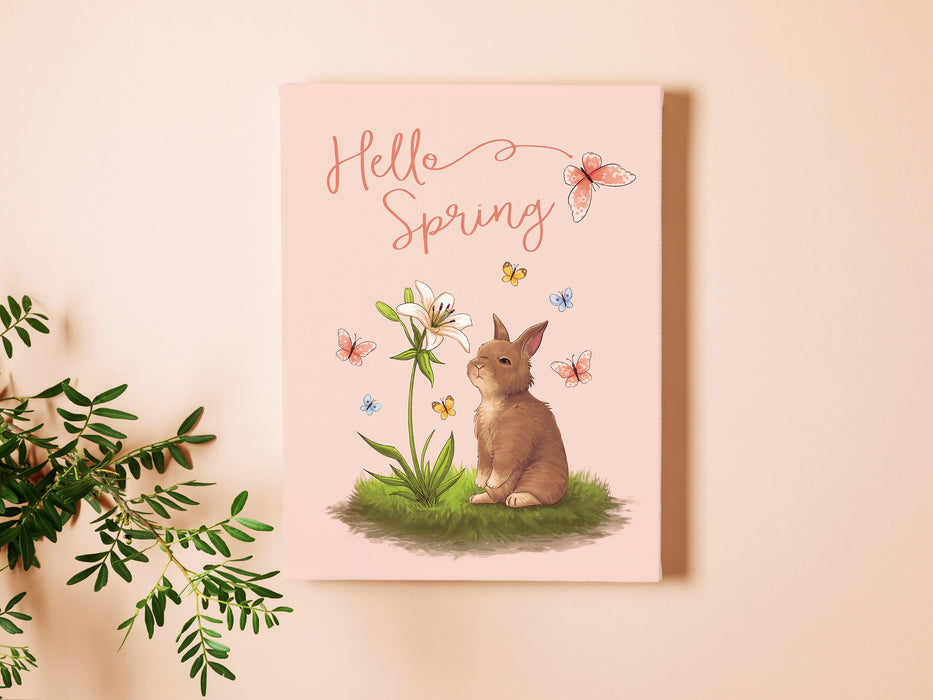 Hello Spring - 8x10 Canvas Print