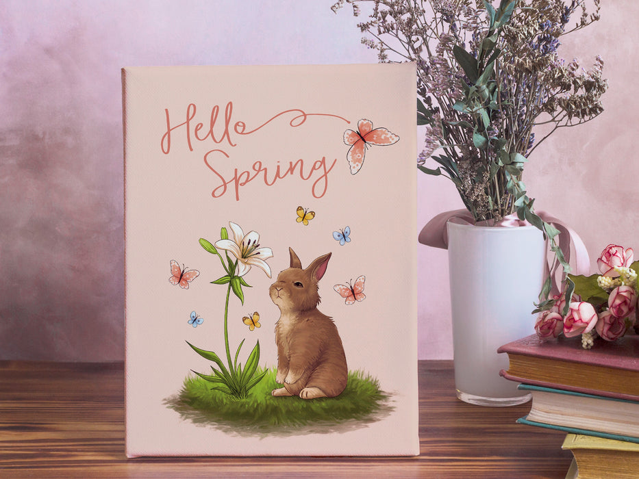 Hello Spring - 8x10 Canvas Print